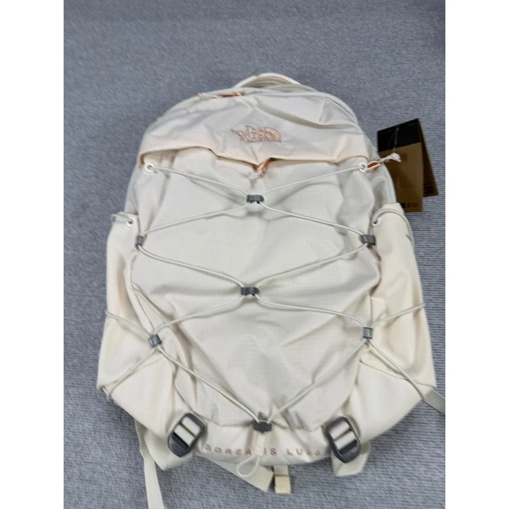 The North Face Women Borealis Luxe Backpack Gardenia White Rose Gold NF0A81E7OUC
